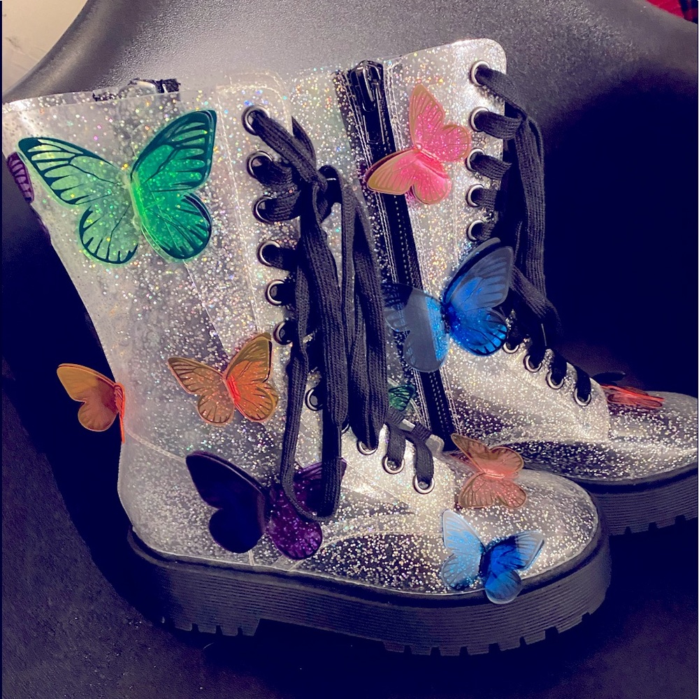 NWOT Dollskill Terrarium Butterfly Boots